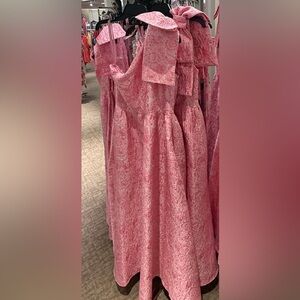 Abbey Glass Caroline Dress Pink Bubble Jacquard size M